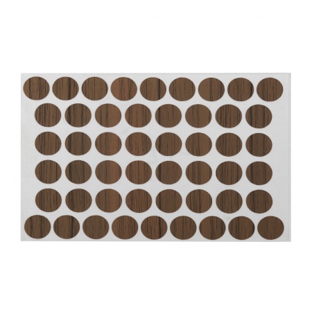 картинка Заглушка самоприлипающая к конфирматам орех (15) AKS (лист-50шт.) от магазина SEFI