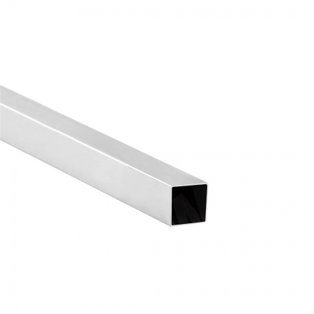 картинка Труба квадр. L-3000 25*25 (1,4кг/1,0мм) QUADRO, хром AKS от магазина SEFI