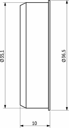 картинка Заглушка пластик d35 белый (02) PL (упак.-0,1тыс.шт.) магазин SEFI являющийся официальным дистрибьютором в России  картинка Заглушка пластик d35 белый (02) PL (упак.-0,1тыс.шт.) от магазина SEFI