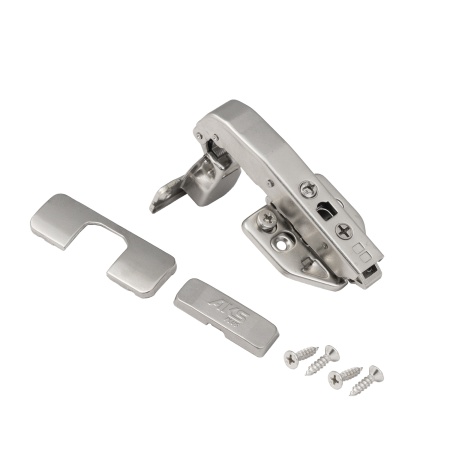 картинка Петля под фальшпанель 90° с доводчиком 45мм h0 clip-on AKS PLUS 3D (саморезы, заглушки) от магазина SEFI