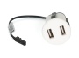 картинка Встраиваемая USB зарядка 2х1А Alumove Light USB-Carger, белый (303090-W-MP) от магазина SEFI