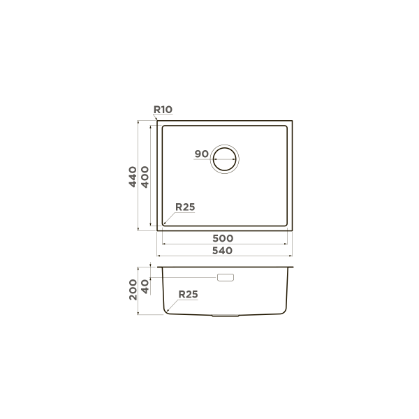 картинка Omoikiri Tadzava 54-U/I-IN нерж. сталь/нержавеющая сталь от магазина SEFI