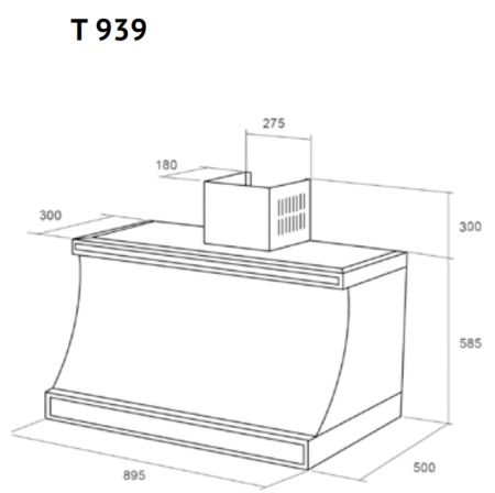картинка Купольная вытяжка KUPPERSBERG T 939 ANT Bronze от магазина SEFI