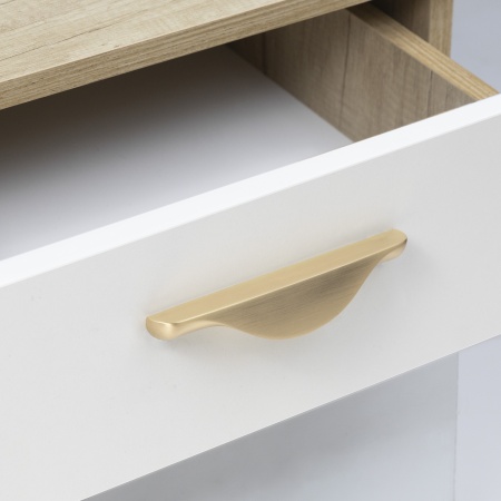 картинка Ручка меб. скоба мет. METAX 128, брашированное золото, AKS от магазина SEFI