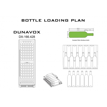 картинка Винный шкаф Dunavox DX-166.428SDSK от магазина SEFI