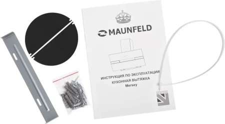 картинка Вытяжка MAUNFELD Mersey 90 белый\вставка сатин от магазина SEFI