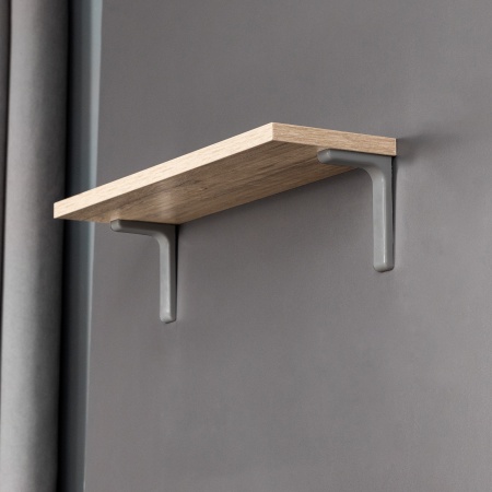 картинка Полкодержатель регоменсоль 12см серый AKS (1кпл=2шт) от магазина SEFI