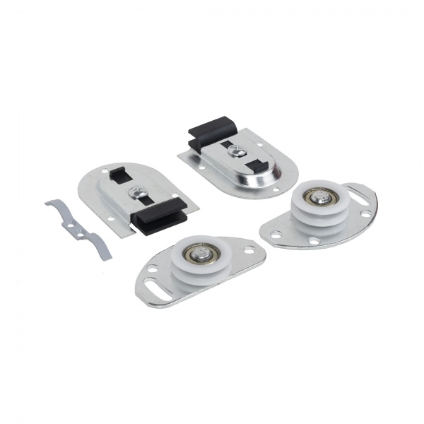 картинка Комплект FAST для 1 раздвижной двери LAGUNA 50 кг (ролики верх и низ, стопор) от магазина SEFI