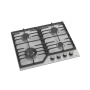 картинка Газовая варочная панель HiSTORY HGE 643C FIX, Серебристая INOX от магазина SEFI