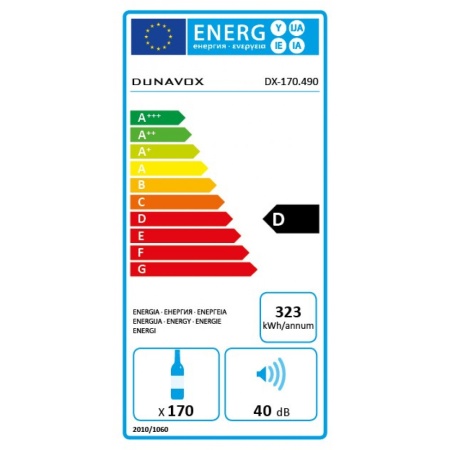 картинка Винный шкаф Dunavox DX-170.490STSK от магазина SEFI