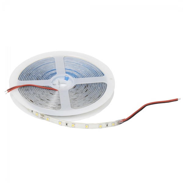 картинка Лента светодиодная влагостойкая - 4,8W/m, 24V, 8мм, 2835, 60 д/м, IP65, тепл. бел (3000К), 5м, AKS от магазина SEFI