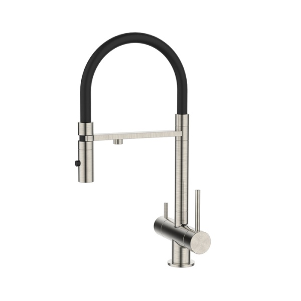 картинка Смеситель для кухни с фильтром и гибким изливом, сатин, Ace, IDDIS, ACEBNFFi05 от магазина SEFI