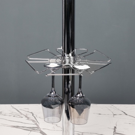 картинка Корзина на трубу d50 для бокалов (тип 1), хром AKS от магазина SEFI