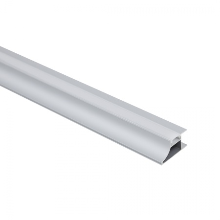 картинка Профиль алюминиевый накладной/торцевой AVIOR, с экраном, цвет алюминий, 3м, AKS от магазина SEFI