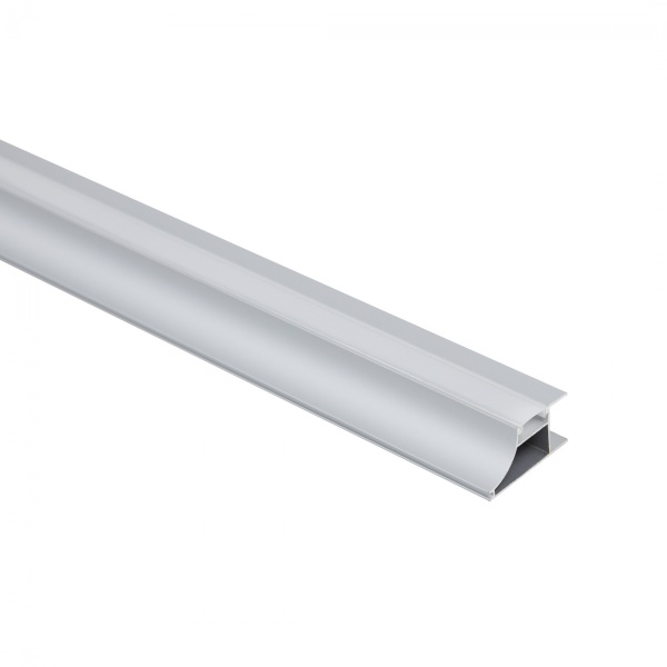 картинка Профиль алюминиевый накладной/торцевой AVIOR, с экраном, цвет алюминий, 3м, AKS от магазина SEFI