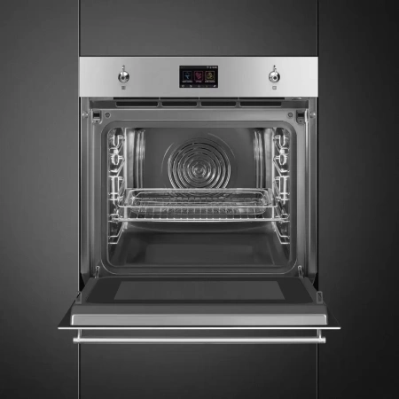 картинка Духовой шкаф c паром и СВЧ Smeg SO6303APX от магазина SEFI