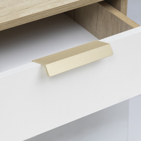 картинка Ручка меб. накладная алюм. GEOS 128/150 брашированное золото, AKS от магазина SEFI