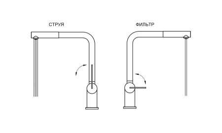 картинка Смеситель Granula GR-8170, БАЗАЛЬТ, с выдвижным изливом от магазина SEFI