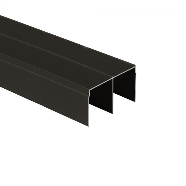 картинка Профиль алюминиевый SENATOR коньяк направляющая верхн. L-6000 мм АЛЮТЕХ от магазина SEFI