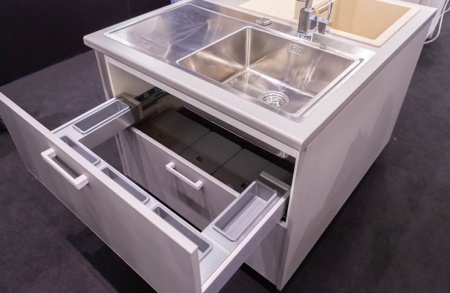 картинка Секция под мойку Kit Sottovasca 90 B45 Legrabox H115, боковина М алюминий от магазина SEFI