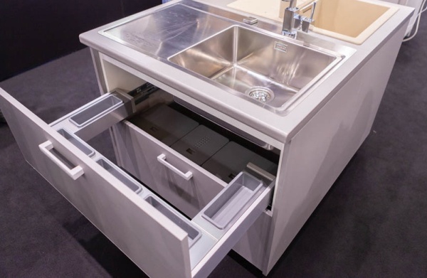 картинка Секция под мойку Kit Sottovasca 90 B45 Legrabox H115, боковина М алюминий от магазина SEFI