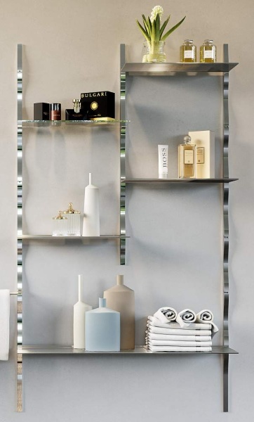 картинка Интерьерные стеллажные Система SKYLINE Вертикальная стойка, 6 пазов, 1600мм, хром от магазина SEFI