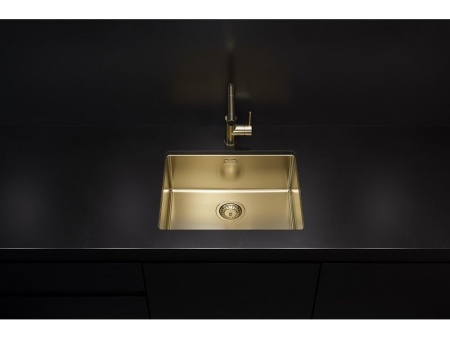 картинка Мойка Alveus KOMBINO 50 MONARCH GOLD SAT-90 542x442x195 U в комплекте с выпуском без сифона от магазина SEFI