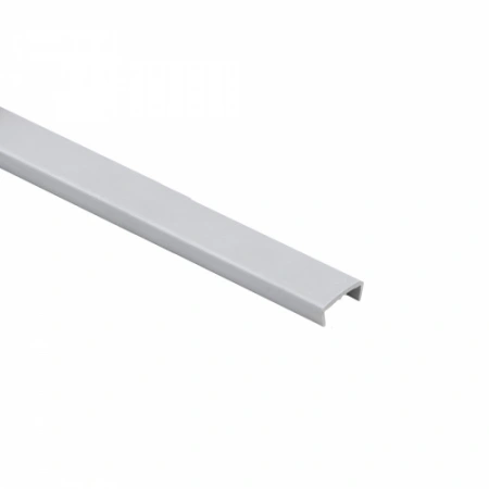 картинка Профиль кромочный ПВХ C-18 пепел (201) однотонный EL-MECH-PLAST (2,6м) от магазина SEFI