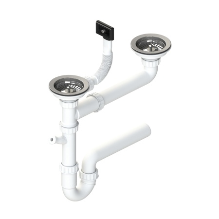 картинка Двойной Сифон FI 114 c переливом ECO Alveus, NEW, от магазина SEFI