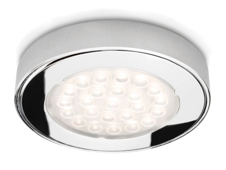 картинка Светильник светодиодный Metris SP V12, 1,6Вт, 12В, свет натуральный хром, d70,5х12мм от магазина SEFI