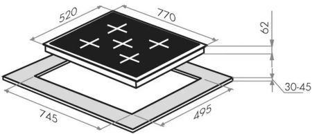 картинка Индукционная варочная панель MAUNFELD EVI.775-FL2-BK от магазина SEFI