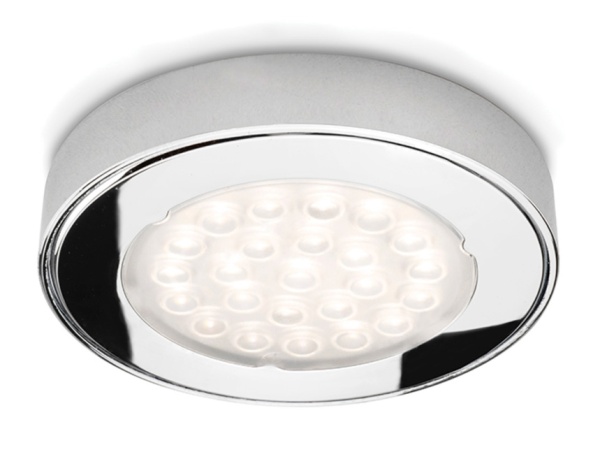 картинка Светильник светодиодный Metris SP V12, 1,6Вт, 12В, свет натуральный хром, d70,5х12мм от магазина SEFI