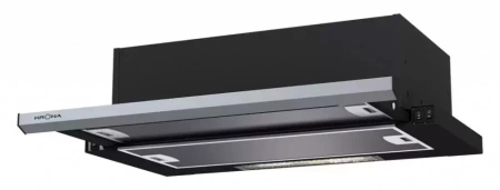 картинка Встраиваемая вытяжка KRONA Kamilla slim 600 black/inox (1 мотор) от магазина SEFI