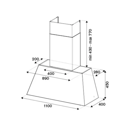 картинка Вытяжка Bertazzoni KR110HER1NDC от магазина SEFI