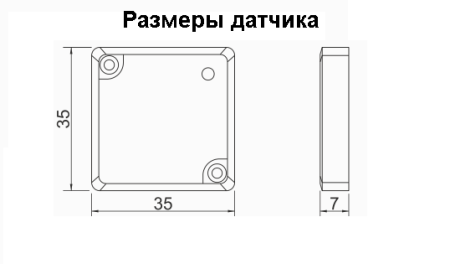 картинка Сенсорный выключатель KEY на касание через ДСП, цвет - черный от магазина SEFI