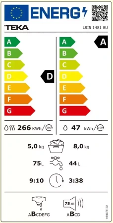 картинка Встраиваемая стирально-сушильная машина Teka LSI5 1481 от магазина SEFI