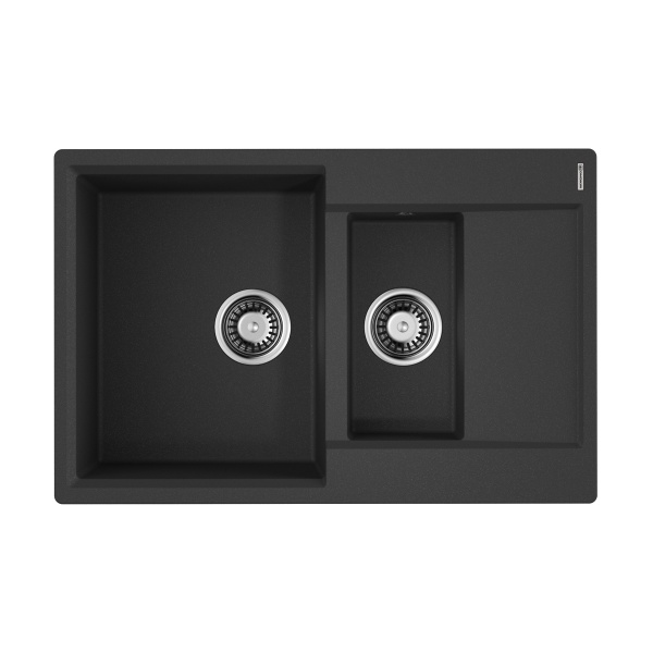 картинка Omoikiri Daisen 78-2T-BL Tetogranit/черный от магазина SEFI