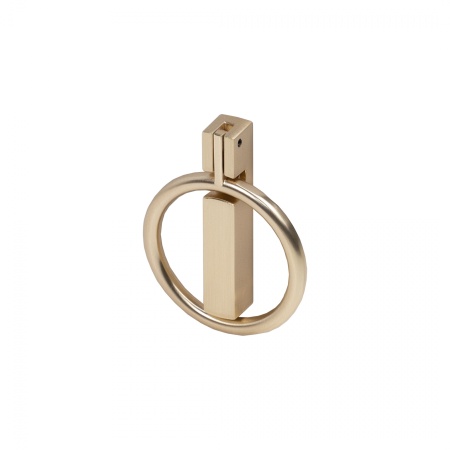 картинка Ручка меб. кнопка мет. ROUND брашированное золото, AKS от магазина SEFI