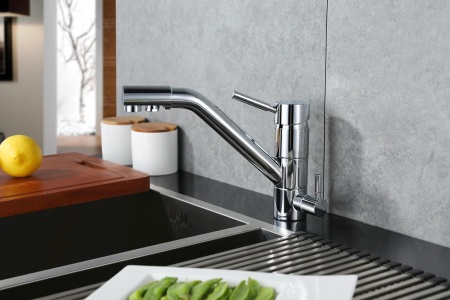 картинка Смеситель для кухни с подключением к фильтру, EMAR ЕС-3008, цвет Хром от магазина SEFI