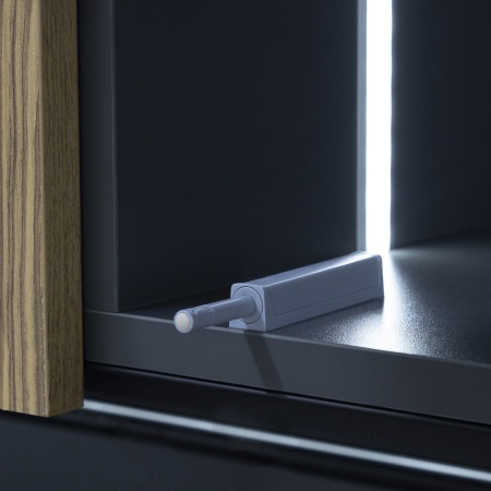 картинка Механизм push-to-open наконечник магнитный накладной/врезной серый AKS усиленный магазин SEFI являющийся официальным дистрибьютором в России  картинка Механизм push-to-open наконечник магнитный накладной/врезной серый AKS усиленный от магазина SEFI