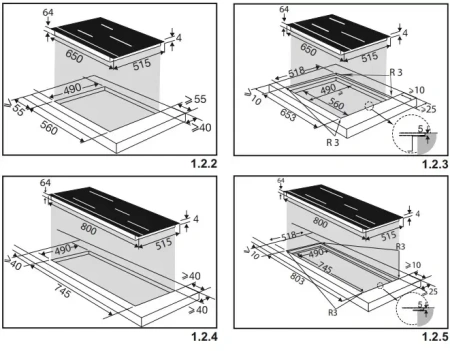 картинка Индукционная варочная панель De Dietrich DPI7580B магазин SEFI являющийся официальным дистрибьютором в России  картинка Индукционная варочная панель De Dietrich DPI7580B от магазина SEFI