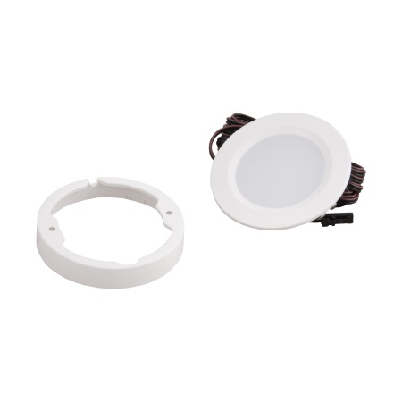 картинка Светильник светодиодный STAR, врезной/накладной, 2W, 12V, круглый, белый, 6000К, AKS от магазина SEFI