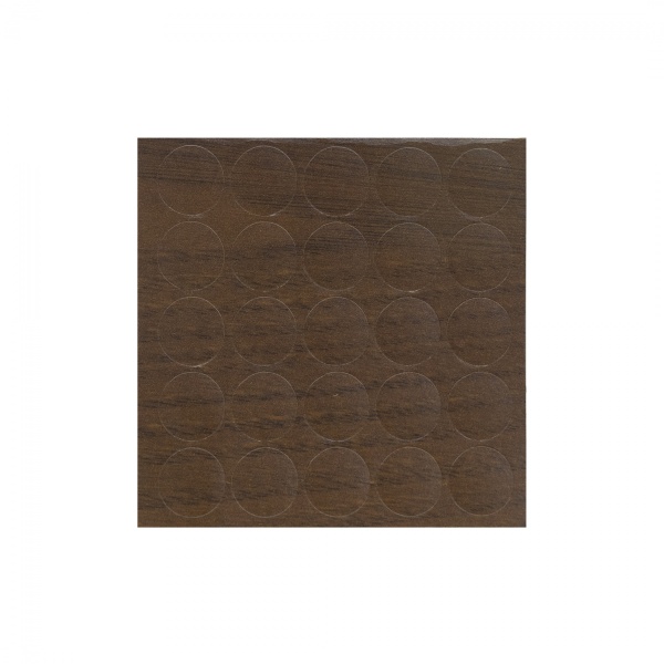 картинка Заглушка самоприлипающая к конфирматам каштан (14346) FOLMAG (лист-25шт.) от магазина SEFI