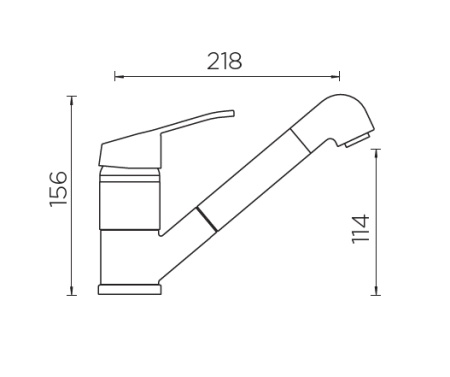 картинка Кухонный смеситель SCHOCK COSMO-D хром от магазина SEFI