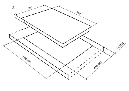 картинка Газовая варочная панель Smeg SR764PO от магазина SEFI