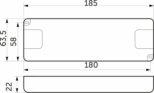 картинка Блок питания UltraSlim 50W/12V, AKS от магазина SEFI