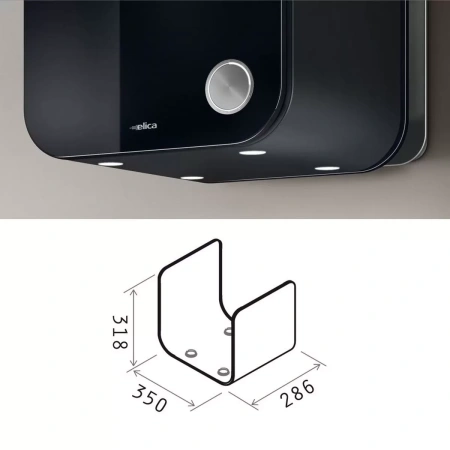 картинка Вытяжка Elica 35CC DYNAMIQUE BLACK/F/35 от магазина SEFI