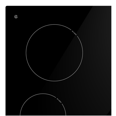 картинка Электрическая встраиваемая варочная панель HiSTORY HC 6410 GBK четыре конфорки Hi-Light Черная керамика 60 см от магазина SEFI