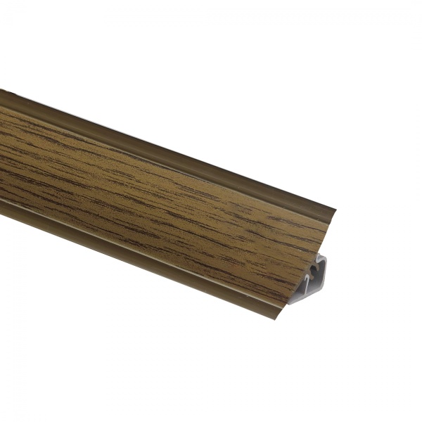 картинка Плинтус ПВХ к столешнику LР дуб темный (09) EL-MECH-PLAST (1шт=3м.п.) от магазина SEFI