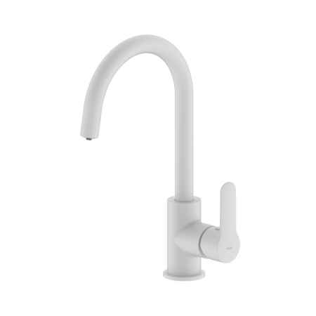 картинка Смеситель для кухни с каналом для фильтрованной воды, белый матовый, Cuba, IDDIS, CUBWTFJi05 от магазина SEFI
